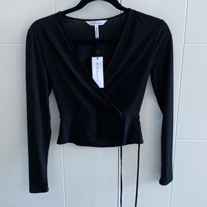 BCBG wrap top